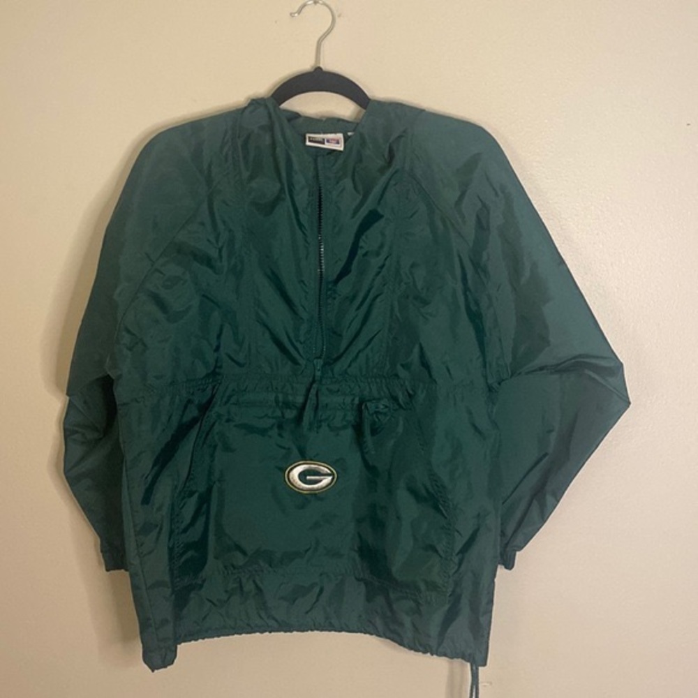 NFL Green Bay Packers Puma Dark Green jacket. Youth 10-12.  Like New